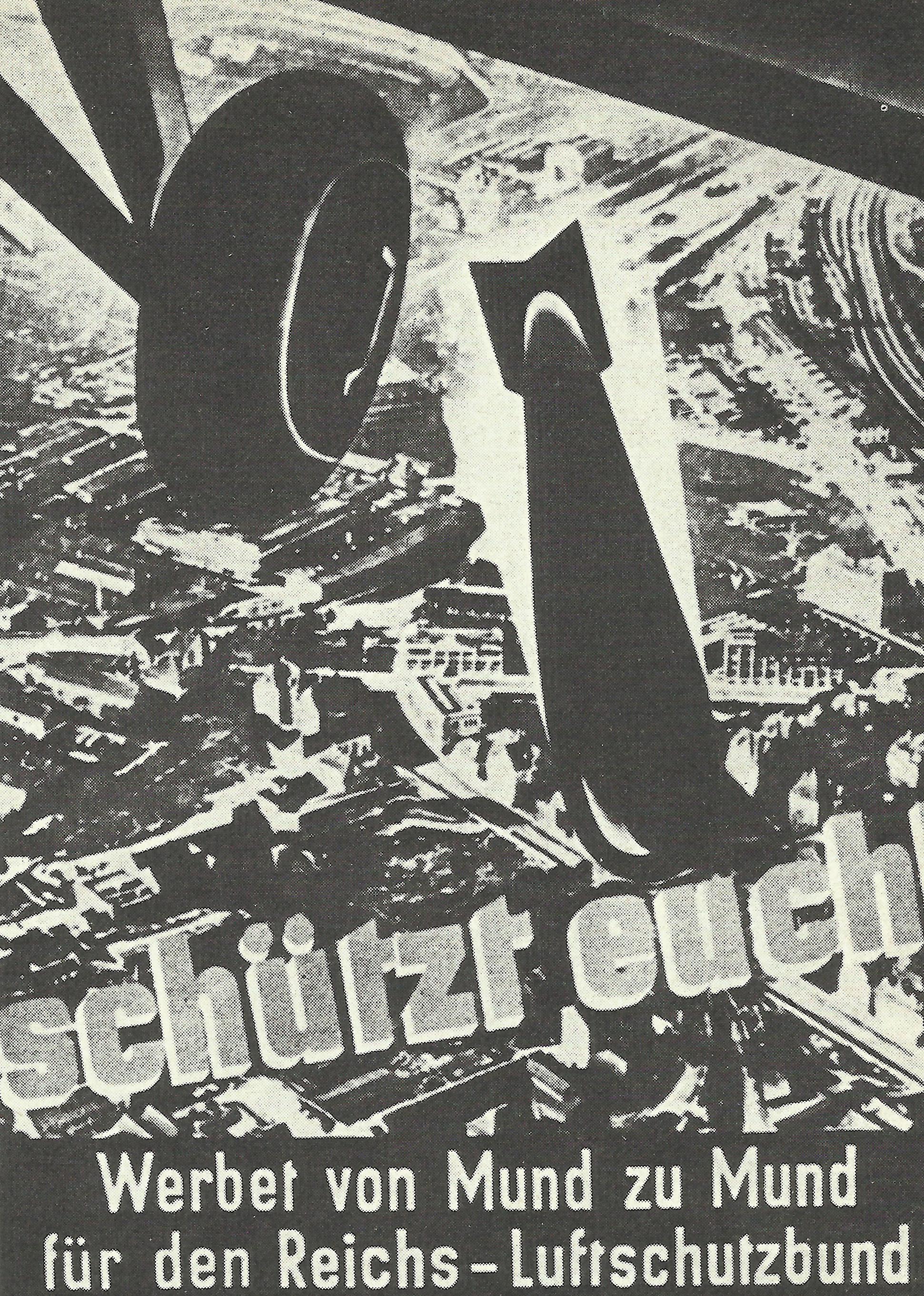 Propaganda poster of 'Reichsluftschutzbund'