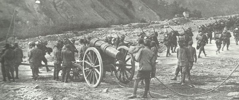 Diary August 6, 1916 16 Alpini Haubitze 1