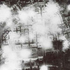 Aerial picture taken from Russian bombers over Berlin.