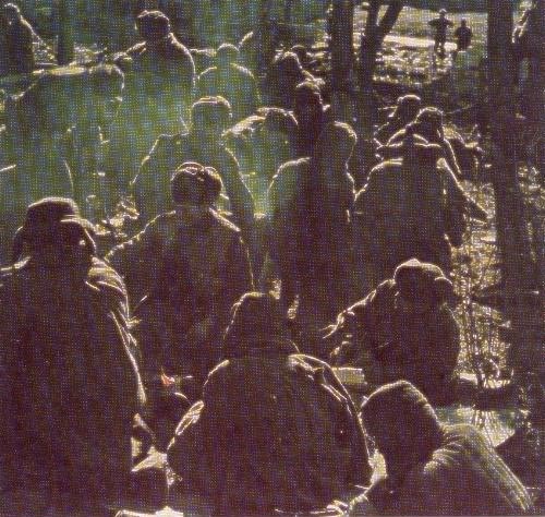 Russian soldiers in a German PoW camp