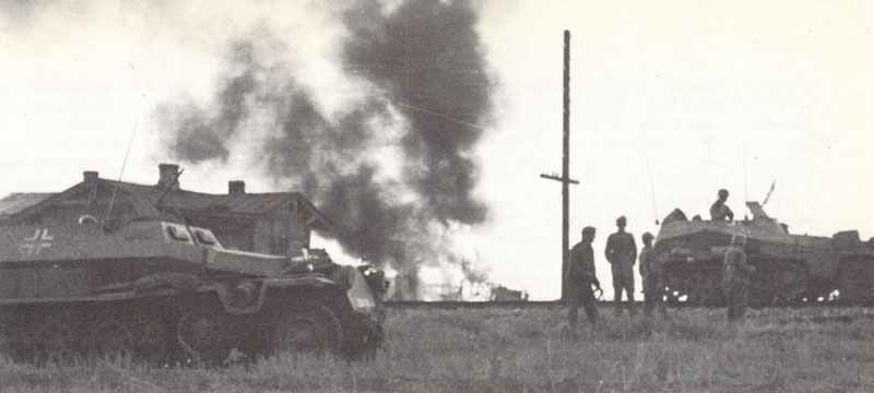 Advance party of a German Panzer division
