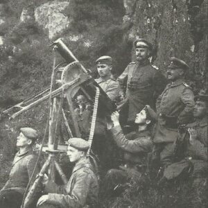 German machine gun in use as anti-aircraft defence