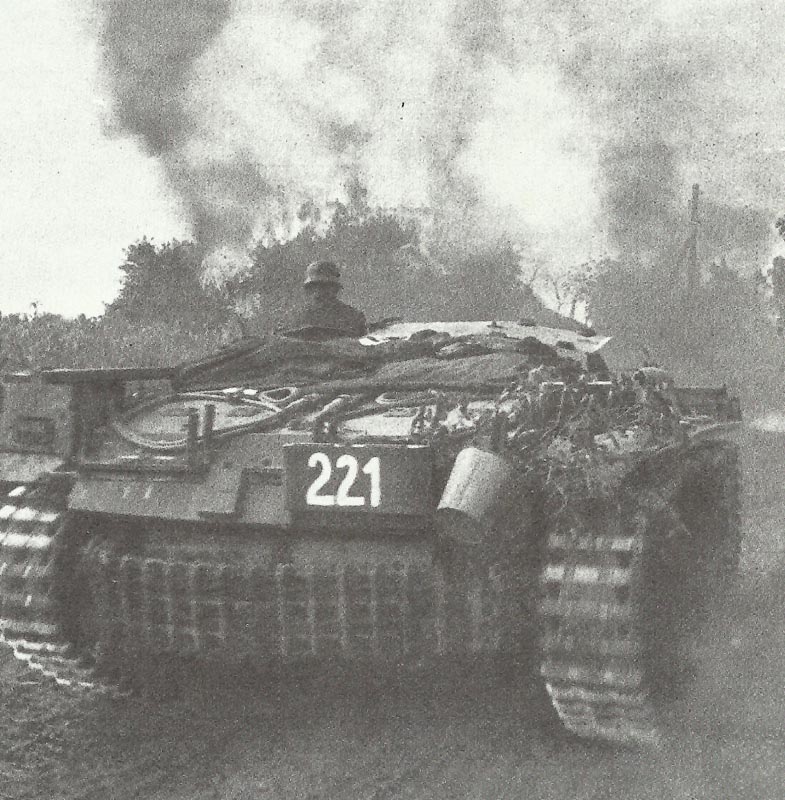StuG in village combat