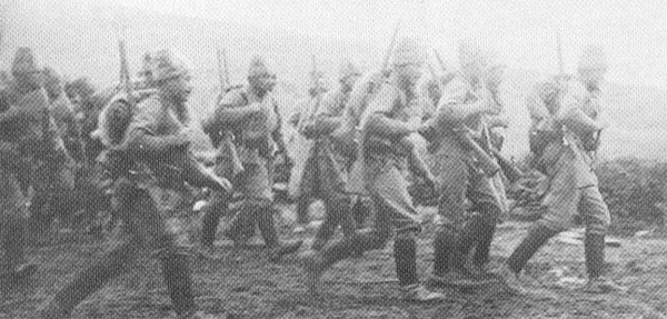 Russian infantry in Macedonia