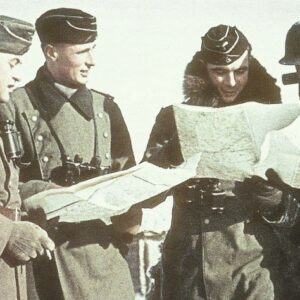 Panzer and infantry officers at Klin