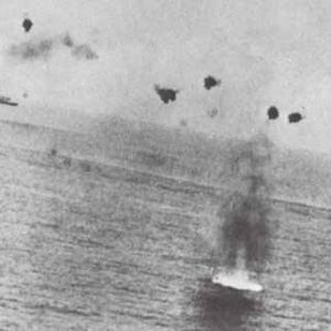Italian aircrafts attacking British convoy