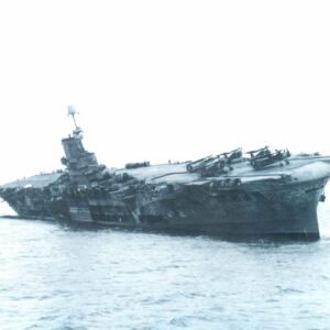 HMS Ark Royal after hit by U81