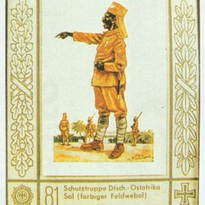 black sergeant of the German Schutztruppe