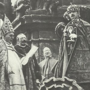 Emperor Charles at the Coronation as Hungarian King