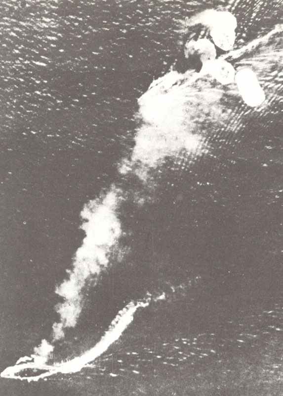 Battleship Prince of Wales and battlecruiser Repulse under attack