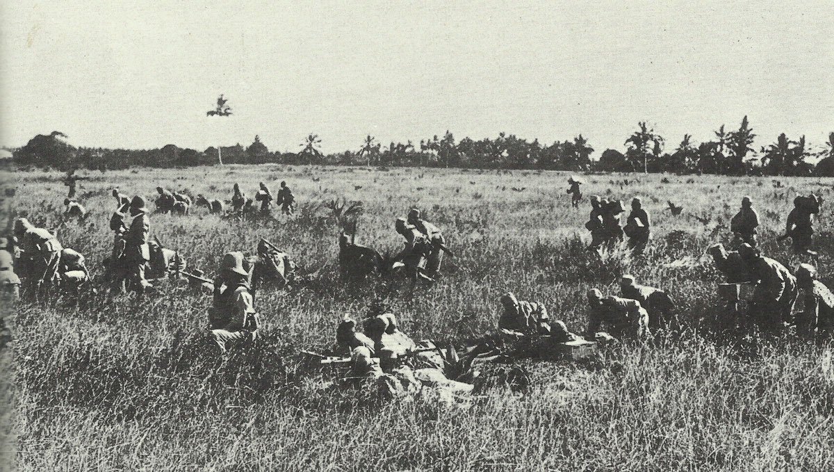 German soldiers in East Africa are attacking British troops.