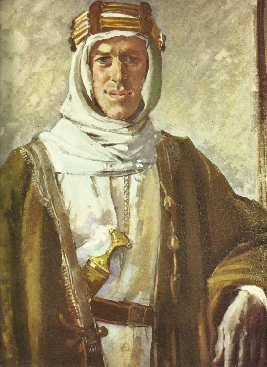 T.E. Lawrence in Arab dress