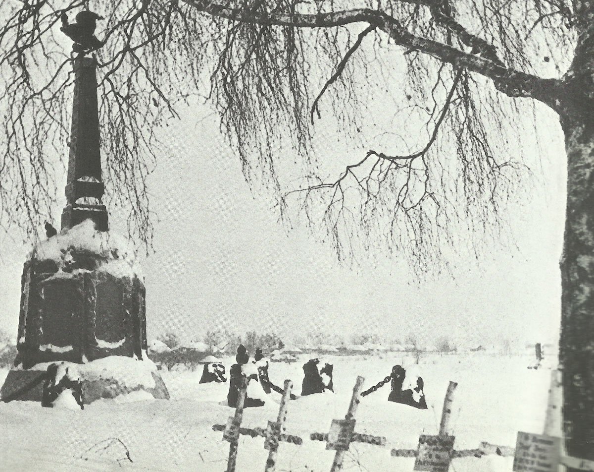 Graves of German soldiers near the monument to the battle of Borodino