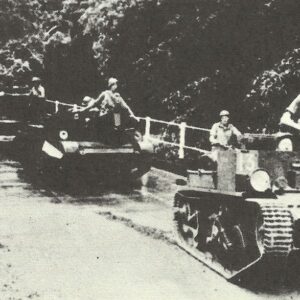 Column of Australian troops in Malaya