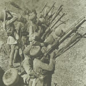 Indian soldiers with Lewis machine guns
