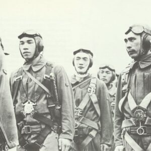 Japanese aircraft crews during the last briefing
