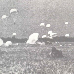 Japanese paratroopers are landing near Palembang
