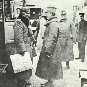 Kaiser Wilhelm II of Germany (left) and Emperor Charles I of Austria-Hungary (right)