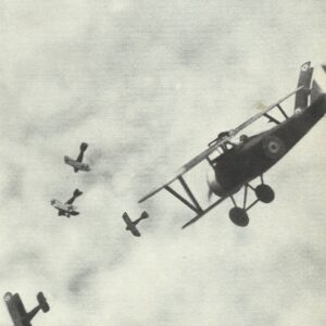 Air combat between British and German fighters