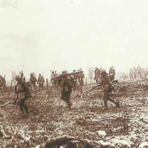 Canadian troops advance at Vimy