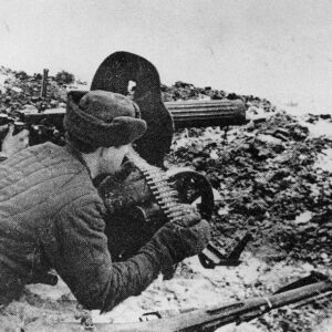 soldiers with a Maxim-MG in action