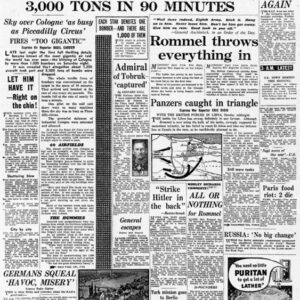 Daily Express: First Thousand Bomber Raid