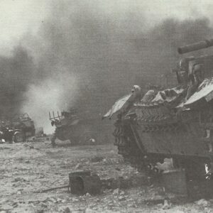 Destroyed German vehicles in North Africa