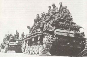 Geramn infantry on Panzers