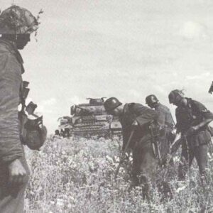 German engineers clearing a mine field