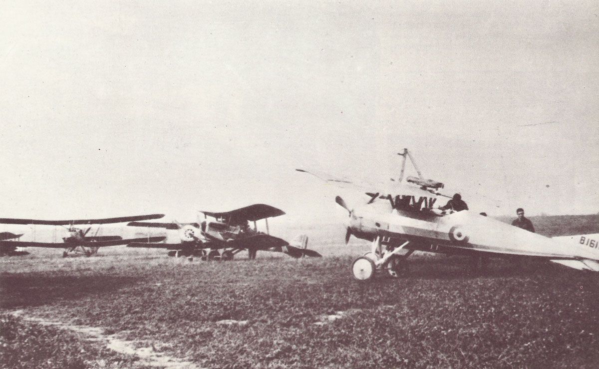 Variety of types on an allied airfield