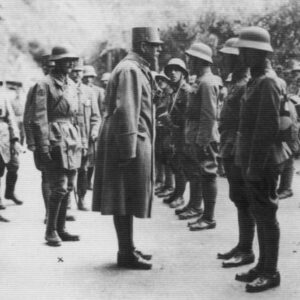 inspection of Austrian troops in the Alpine region