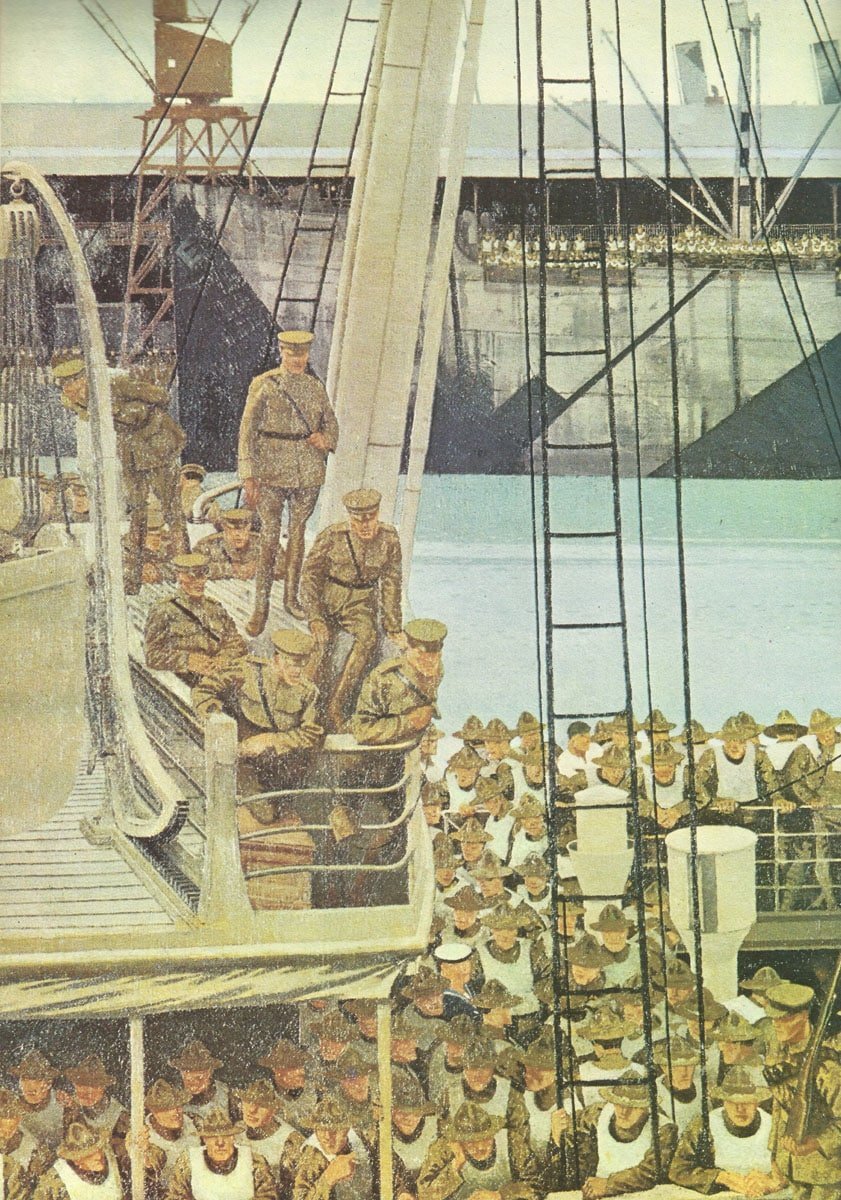 US forces arrive in Europe.