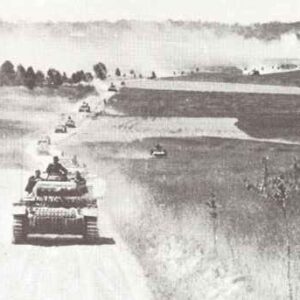 German tank regiment advancing