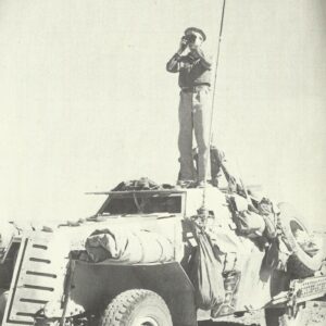 British Artillery Forward Observation Officer correcting fire