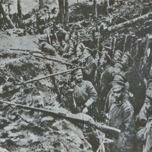 Russian troops in trenches