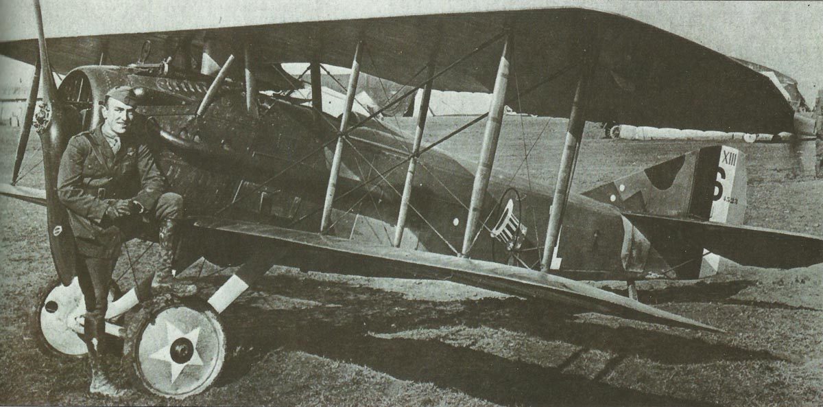 Diary August 30, 1917 26 Eddie Rickenbacker with his Spad XIII