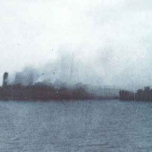 cruiser 'Canberra' after torpedoed