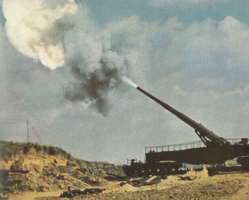 Diary September 6, 1942 32 German long-range railway gun 'Langer Bruno'