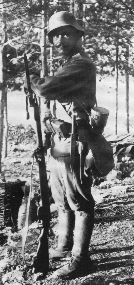 Diary August 18, 1917 36 Austro-Hungarian soldier on sentry duty