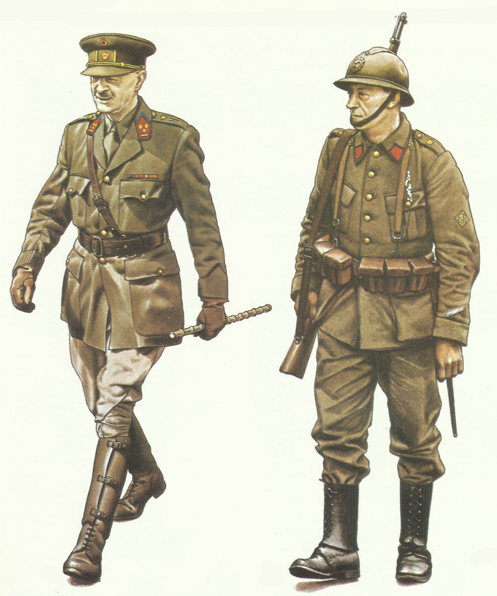 Soldiers Belgian Army, 1940