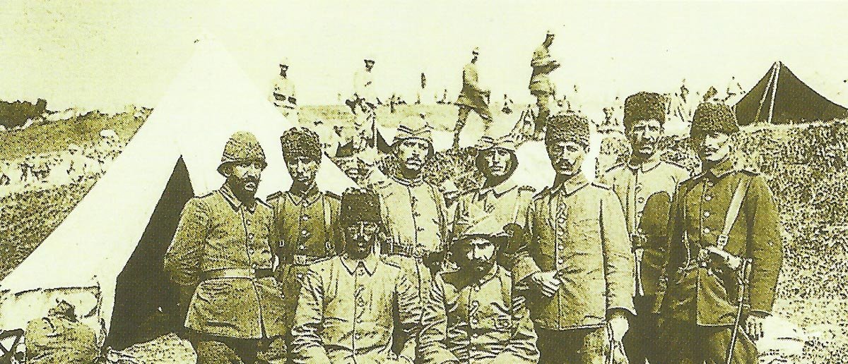 Turkish officers on the eastern front.