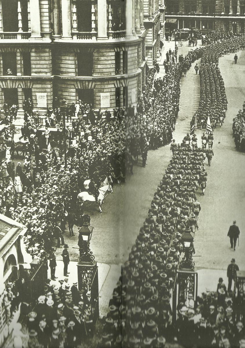 US-Soldaten marschieren durch London