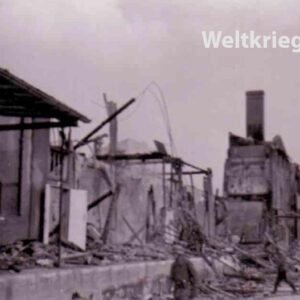 Buildings destroyed in air raids in Kristiansand