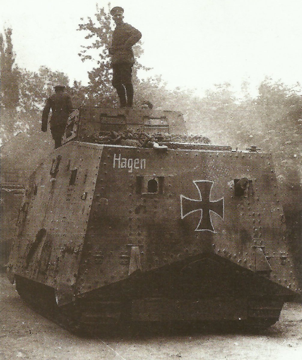 Diary September 29, 1917 8 A7V tank