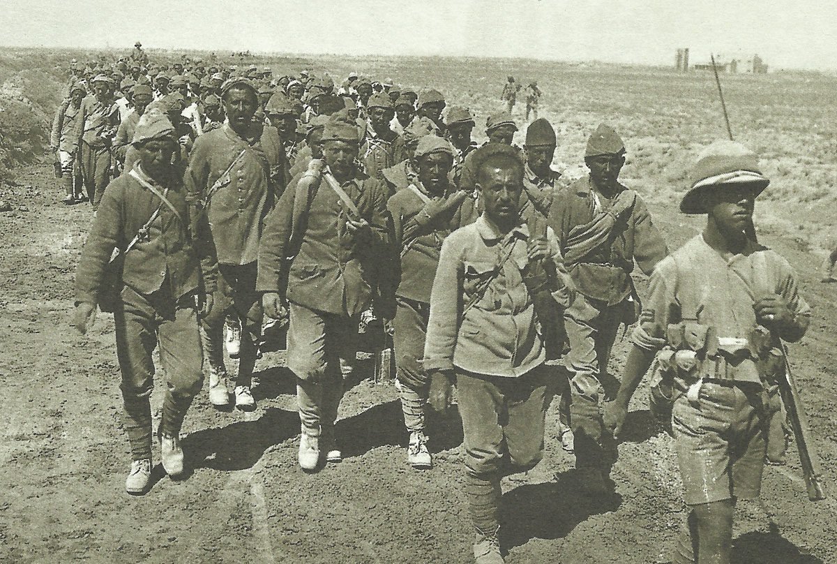 Diary September 28, 1917 12 Turk PoWs captured at the Battle of Ramadi