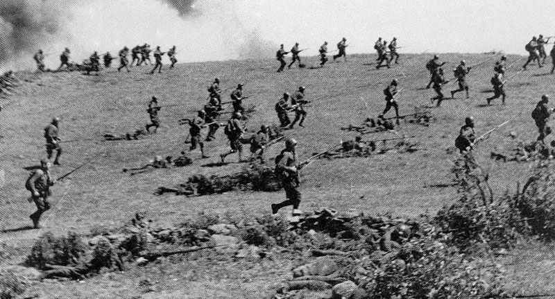 Assault of the Rodimtsev Division on Mamai Hill.