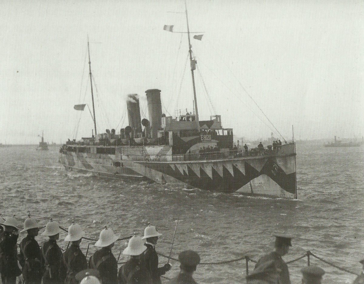 Diary September 30, 1917 4 Ships of an Allied convoy arrive