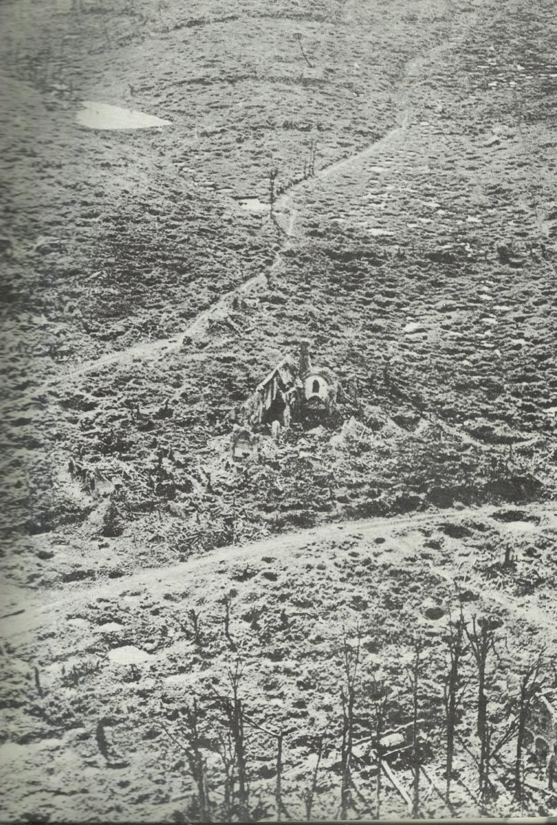 Shelled village near Ypres