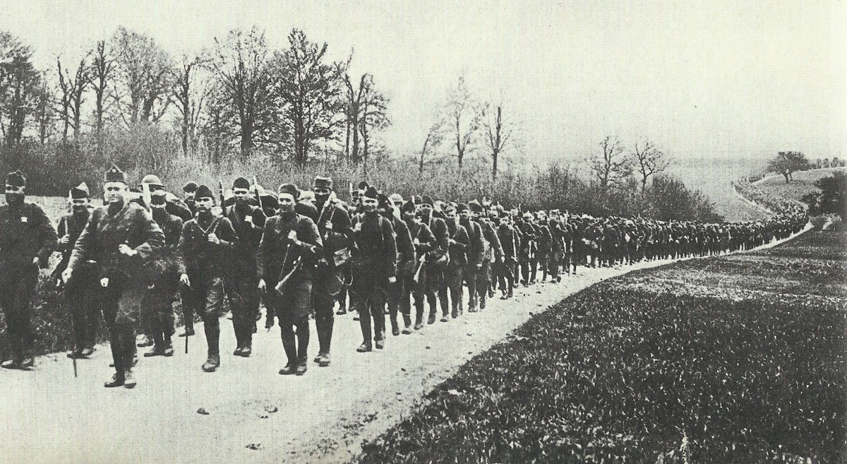 March of American soldiers