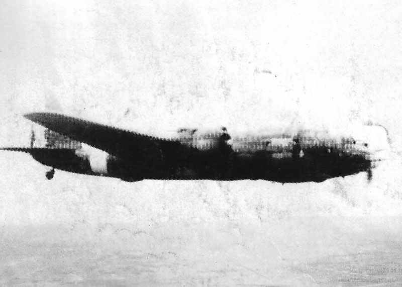 Italian 4-engined heavy bomber Piaggio P.108B